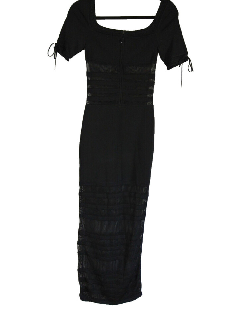 NEW, House of CB Lilla Openwork Knit Midi Dress in Black Sz XS #MD2223 - Picture 6 of 8